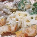 ニナw's cooksnap of when they made 舞茸のサクサク米粉天ぷら.