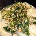 Taikou’s's cooksnap of when they made 風邪ひきさんポカポカ生姜卵とじにゅうめん.