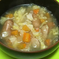 yummy?'s cooksnap of when they made ウインナーとたっぷり野菜だしのスープ.