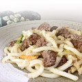 よっⓒ犬's cooksnap of when they made ☆簡単ミートローフリメイク→焼きうどん.