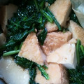 momoazeru's cooksnap of when they made 厚揚げとカブの葉のじゅわっと煮.