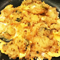 クック0LG4X3☆'s cooksnap of when they made リメイク☆かき揚げの卵とじ.