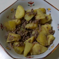 ひろ∞ひろ's cooksnap of when they made さつまいもと合挽き肉の煮物.