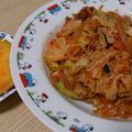 Ocean_ray's cooksnap of when they made ハマる♡卵につけて食べる豚キムチ.