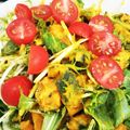 おケロ☆'s cooksnap of when they made レンジで簡単！かぼちゃと水菜のサラダ♪.