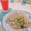seacomet's cooksnap of when they made mさんま缶と水菜のパスタ.