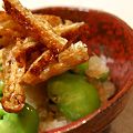 piyo_piyo's cooksnap of when they made そらまめと油あげのおろしポン酢☆.