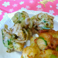 クックI7I5L1☆'s cooksnap of when they made 豚こまと長ねぎ・かき揚げ焼き.