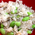 ♡ぷーさん♡'s cooksnap of when they made 簡単！枝豆の塩昆布炊き込みご飯.