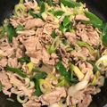 てっこま's cooksnap of when they made 豚肉・ネギのごまドレッシング炒め.