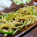 AKI∵'s cooksnap of when they made もやしと豚肉のカレー炒め♪.