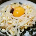 クックとろろっち's cooksnap of when they made ★七味大豆もやしの玉子ご飯★.