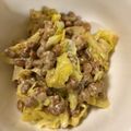 ちゃろちゃお's cooksnap of when they made キャベツと納豆のマヨサラダ.