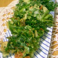 ぽんぷー's cooksnap of when they made 春菊と舞茸と干しエビの揚げもの✿.