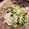 しょこら＊＊'s cooksnap of when they made あっさり1品♪エノキとキュウリの梅和え.