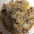 クック6C4XPA☆'s cooksnap of when they made 簡単すぎる！豚こま白菜ぽん酢炒め.