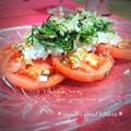 inyako's cooksnap of when they made トマト&新玉ねぎ和風サラダ.