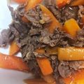 ソムリエ子's cooksnap of when they made 【農家のレシピ】にんじんと牛肉の酢醤油煮.