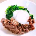 ぷう３'s cooksnap of when they made 落とし卵で簡単☆甘辛牛たま丼.