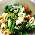あじゅなつママ's cooksnap of when they made かき菜とちくわのおかか胡麻醤油和え.