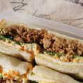 あおいりん's cooksnap of when they made 和風サンドウィッチ〜そぼろサンド〜.