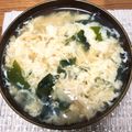 :えり坊's cooksnap of when they made タケノコの皮とワカメと卵の味噌汁.