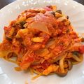 まめこ8888's cooksnap of when they made 簡単ツナとしめじのトマトパスタ♡.