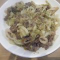 3姉妹ちゃんママ's cooksnap of when they made 給食のおかず・肉キャベツ.