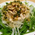 はるかるび's cooksnap of when they made ◇チキンと水菜の熱々ドレッシングサラダ◇.