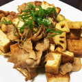 クックPV0KS5☆'s cooksnap of when they made 豚肉 蓮根 厚揚げの味噌炒め.