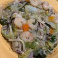 なつをなつ's cooksnap of when they made 野菜たっぷり麻婆味☆あんかけ焼きそば.
