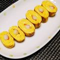 ジョングレ's cooksnap of when they made 卵1個で甘いカニカマ入卵焼き♪お弁当にも.