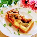 ももちゃんのれしぴ's cooksnap of when they made きんぴらトースト.