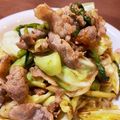 もよよ's cooksnap of when they made 豚肉と小松菜の柚子胡椒ポン酢炒め.