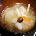 とめちゃん。's cooksnap of when they made 鶏だんごの味噌スープ♪.