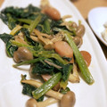 Sac’HiNa's cooksnap of when they made 簡単！ほうれん草としめじの醤油マヨ炒め.