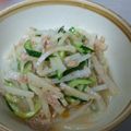 HALYUI's cooksnap of when they made ラー油でピリ！っと大根ツナサラダ.