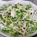 ぷろあ's cooksnap of when they made レンコンと水菜のシャキシャキサラダ.