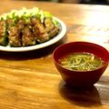 hnzw＠'s cooksnap of when they made しいたけと水菜のみそ汁.
