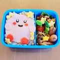 やまぴーまみー's cooksnap of when they made キャラ弁 星のカービィ サンドイッチ弁当.