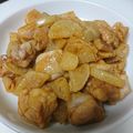 lala^^'s cooksnap of when they made 子どもも大好き♪大根と鶏の甘辛煮.