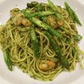 クックパッドごはん部's cooksnap of when they made 春菊のジェノベーゼソース　パスタ.