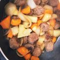 圭なつ誠's cooksnap of when they made 合びき肉で肉だんご入り肉じゃが.