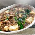 はらぺこしろうさぎ's cooksnap of when they made ☆挽き肉たっぷり椎茸にら入り麻婆豆腐丼☆.