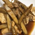 yummy?'s cooksnap of when they made 簡単＊鶏肉とゴボウの甘酢炒め煮.