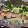 yurari0719's cooksnap of when they made フライパンで簡単！鮭ときのこのホイル焼き.