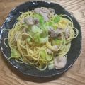 shiirao's cooksnap of when they made 食欲そそる！！豚塩キャベツパスタ.