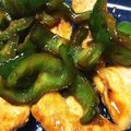 ティムル's cooksnap of when they made ささみとピーマンのピリ辛炒め.