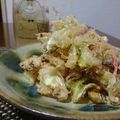 ダイナマイト漆黒's cooksnap of when they made 春キャベツと紅生姜の天ぷら♪.
