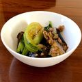 キョーマキ's cooksnap of when they made 茄子と青梗菜のひき肉炒め.